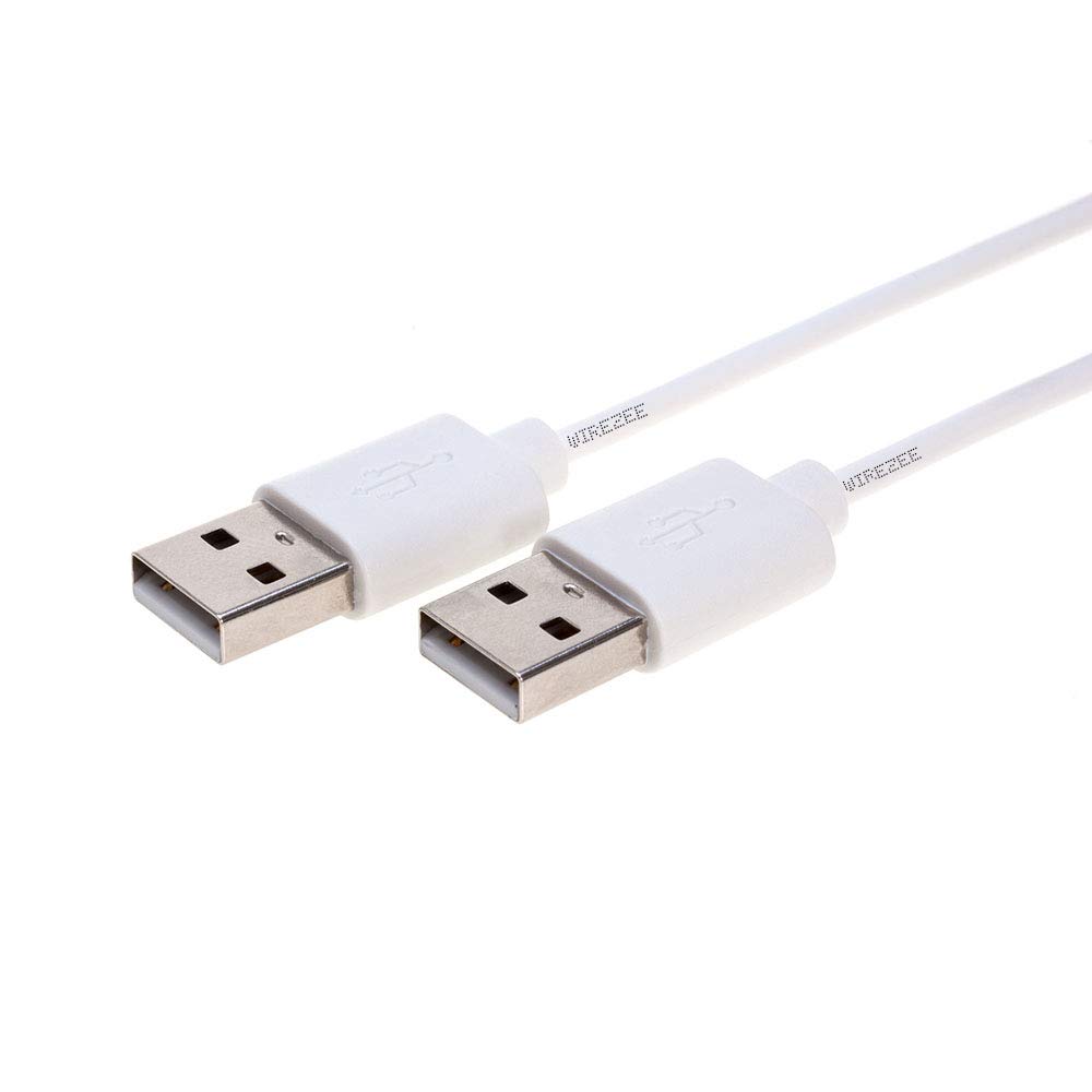 Photo 1 of USB 2.0 Type Cable A Male to A Male Black/White 3Ft, 6Ft, 10Ft, 15Ft (3FT, White)