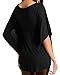 StyleDome Women Low Cut Deep V-neck Loose Batwing Tunic Casual Short Sleeve Tee Tops Sexy Blouse