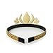 GLITTERFIT Girls Snow Queen Crown Headband, Halloween Costumes, Princess Headband for Kids - Gold