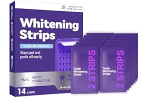 Purple Teeth Whitening Strips, Purple Whitening Strips, Effectively Removes Surface Stains & Natural Shine, for men and women
