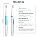 Kikole Sonic Electric Toothbrush with 2 Extra Replacement Brush Heads,Waterproof Whitening Prevent Tooth Decay Removes Plaque 3 Colors (Light Blue)