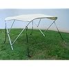 TMS-3-BOW-Bimini-Top-Frame-Boat-Cover-6L-x-46H-x-67-72W-Beige-With-Zipper-Boot-and-Mounting-Hardware