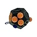 WeFidget's Ultimate Fidget Toy, 12 Sides of Stress, Anxiety, ADHD, Relieving Functions (Black/Orange)