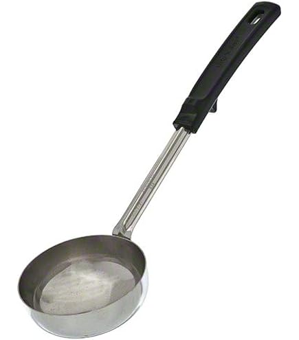 Winco 6 Oz Food Portioner - NSF Listed Green Handle Spoon