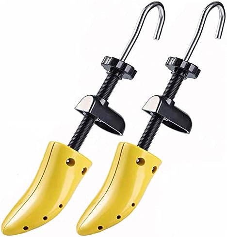 [Whalesun] シューズストレッチャー シューキーパー シューズフィッター 靴サイズ調整 靴伸ばし プラスチック シューズバッグ 馬毛プラシ付 メンズ レディース 二個セット 左右兼用