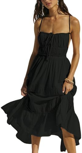 soliloquy linen dress Elegant Women's Linen Strap Back Dress Soleil menique