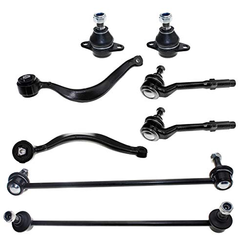 DLZ 8 Pcs Front Suspension Kit-2 Lower Control Arm 2 Lower Ball Joint 2 Outer Tie Rod End 2 Sway Bar Compatible with BMW X5 2000 2001 2002 2003 K620116 K620115 K80452 K80451 ES80676 K80678 - Thumbnail 7