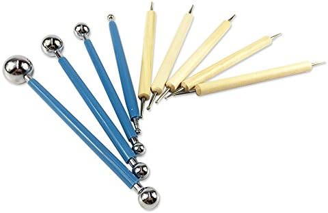 MSHIER Doll Sculpting Tools for Clay Pottery Ceramics Doll Modeling Paper Flowers,9 Pieces