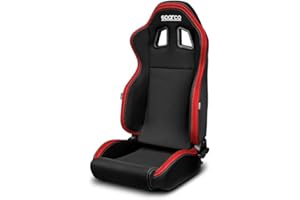 Sparco Sport Seat R100 MY22 Black/Red (Reclinable)