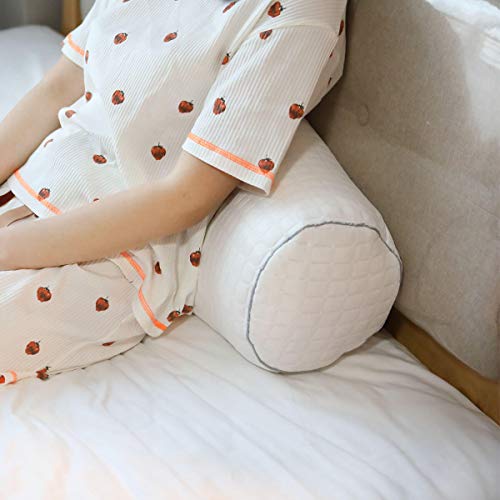 Kingnex Bolster Roll Pillow for Sleeping on Back or Side Under Knee to