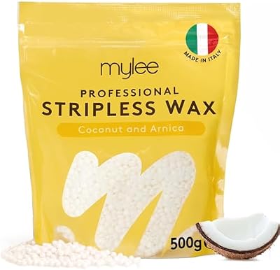 Mylee Professional Hard Wax Beads 500g Coconut Arnica Italy Stripless Wax