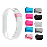 Flex 2 Secure Holder, 6 Colours Silicone Bands Fasteners Clasp for Fitbit Flex 2 Wristbands, Fix the Tracker Fall Off Problem