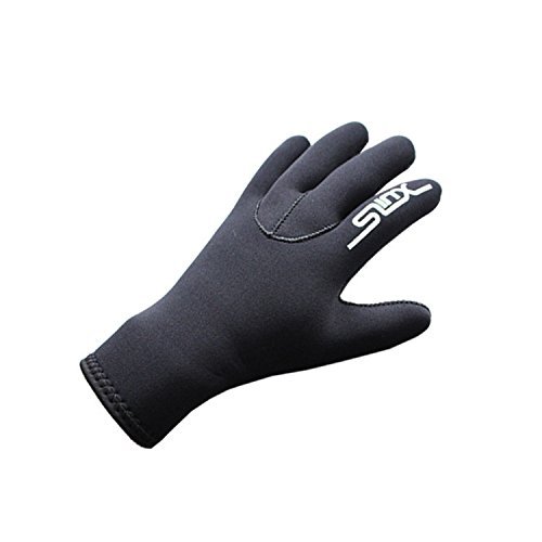 Soulfeel Diving Gloves Neoprene,3mm SCR Durable and Flexible Thermal Materials for Snorkeling Swimming Surfing Sailing Kayaking Diving(Black-M)