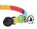 PUPTECK Breakaway Cat Collar with Bell Charm, 2 Packs Adjustable Kitty Collars Rainbow Color