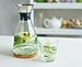 Al Faro 35oz Glass Carafe, Teapot and Decanter - 3-in-1 Pitcher for Water, Juice, Tea, Coffee, Wine - With Bonus Bamboo Coaster - Perfect Gift