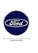 EdwardSmithCars 4 x 55mm Diameter Ford Wheel Center Cap Sticker Emblem Self Adhesive for Flat Surfaces