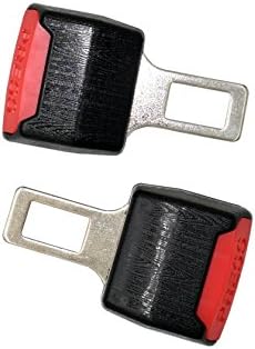 DALAO Universal Auto Seatbelt Clip Car Seatbelt Buckle Gray 2 Pcak Black