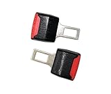 DALAO Universal Auto Seatbelt Clip Car Seatbelt Buckle Gray 2 Pcak Black