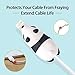 Animal Buddies Phone Cord Bites - Cable Protector for iPhone - Cute Animals Protects Cell Phone Accessories & Bites Data Line - Bite Cord Phone Accessory (11 Pieces w/Pouch)