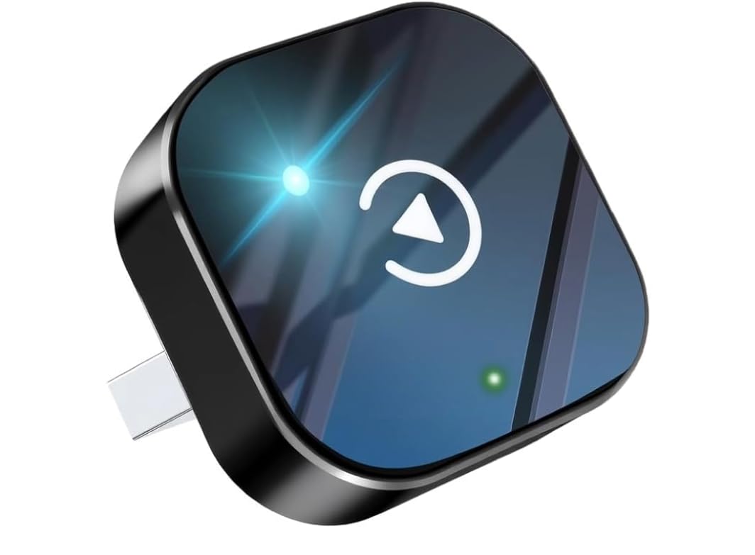 Photo 1 of 2026 Wireless CarPlay Adapter for iPhone and Android, Mini CarPlay Wired to Wireless Converter Having Fast and Stable Connection - 2 in 1 Compact Design Auto Adapter with Plug and Play Setup