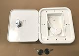 Valterra White Gravity Water Hatch Fill Dish Lock Keys RV Trailer