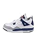 Jordan 4 Retro Gg Big Kids Style, White/Hyper Orange/Deep Blue, 7