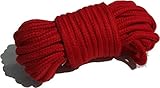 Red Soft Rope 32ft 10 Meters Multi-Purpose Washable by Cufz