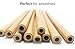Bamboo Straws - Reusable Drinking Straws Natural | Set of 10 with Cotton Bag & 2 Cleaning Brushes, Kids and Adults | Zero Waste Plastic Alternative | 8in Long