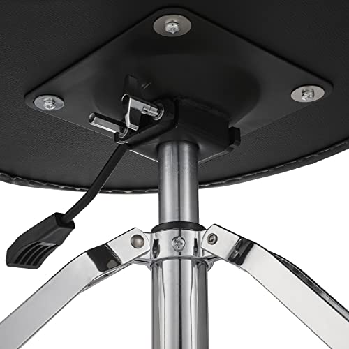 Starfavor Drum Throne Airlift Height Adjustable Padded Seat Drum Stool, Heavy Duty Hydraulic