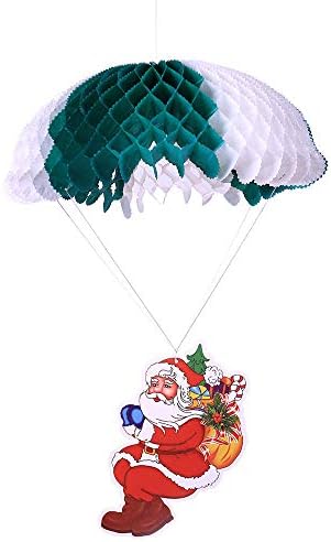 Alimao Clearance sale Christmas Hanging Santa Claus Snowman Parachute Pendant Decor Ornaments Gift