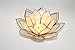 World Buyers Capiz Tea Light Holder, Three Rings of Translucent capiz Shell Petals-Flickering Light Decor Measures 5