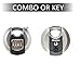 MASTER LOCK Heavy Duty Disc Padlock [Combination] [Stainless Steel] [Outdoor] M40EURDNUM - Best Used for Storage Units, Sheds, Garages, Trailers and More