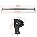 Auxbeam 54” LED Light Bar 312W LED Work Light Off-Road Driving Light Spot Flood Combo Fog Light Curved 5D Lens with Wiring Harness for Car Jeep SUV ATV UTV Boat Vehicle Truck