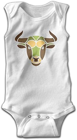 Top1VA Taurus Constellation Zodiac Sign Baby Sleeveless Bodysuits Unisex Cute Lap Shoulder Onesies