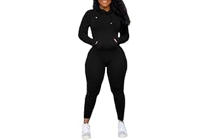 Nimsruc 2 Piece Outfits For Women Sweatsuits Sets Hooded Tracksuit Long Sleeve Pullover Jogger Sweat Pants Set