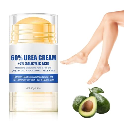 umzxni 60% Urea Hydrating and Anti-Cracking Foot Cream, 2025 Upgraded Hand and Foot Cream Urea Moisturizer, Moisturising and Relieves Cracking and Dryness Foot Creams (White, 1PCS)