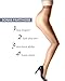 Women's Pantyhose Black Nude Control Top Sheer Tights Nylons Multipack - 3 Pack Nude Size M