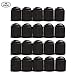 GODESON 20 Pack Black Plastic Tire Valve Stem Caps