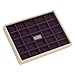 Stackers Jewelry Box | classic cream & purple criss cross