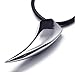 jonline24h Unique Stainless Steel Spear Wolf Tooth Pendant Mens 20Inch Necklace Chain Gift