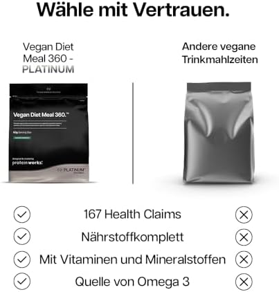 Protein Works | Vegan Diet Meal 360 - Platinum, Chocolate Silk, 1kg