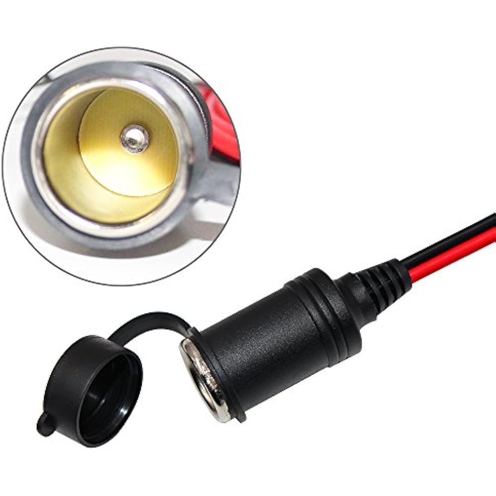 12FT Heavy Duty Car Cigarette Lighter Extension Cord Replacement Male