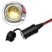 SPARKING 12FT Car Cigarette Lighter Extension Cord 12FT - Male Plug to Female Socket 16AWG Heavy Duty Extension Cable with LED Lights Power for Tire Pump, Air Compressor (12FT)