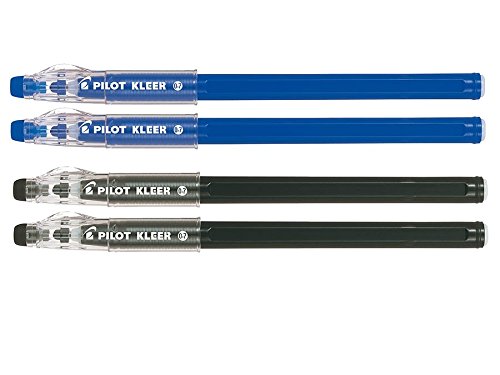 Erasable Ballpoint Pen 0.7 mm Tip Multicoloured (Blue/Black) – Pack of 4