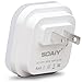 SOAIY Plug-in Night Light-4-pack-Warm White LED Night Light-Smart Dusk to Dawn Sensor LED Night Lamp for Hallway, Kitchen, Bathroom, Bedroom, Stairs, Aisle, Corridor, Corner, Kids Room