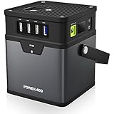 Poweradd ChargerCenter, Compact 185Wh/50000mAh Portable Generator, Power Source (DC 5V/12V/19V) with AC Power Inverter (115V/100W) for Smartphone, iPad, Tablet, Laptop, Fan, Mini Fridge and More
