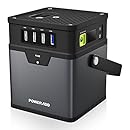 Poweradd ChargerCenter, Compact 185Wh/50000mAh Portable Generator, Power Source (DC 5V/12V/19V) with AC Power Inverter (115V/100W) for Smartphone, iPad, Tablet, Laptop, Fan, Mini Fridge and More