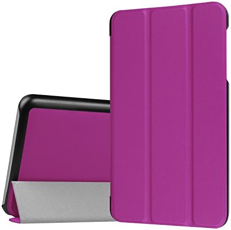 Walle Shop Dragon Touch S7 Case Cover Slim Fit Flip Stand for Dragon Touch S7 7-inch 3G Phablet Intel Quad Core Android 5.1 Lollipop Tablet (purple)