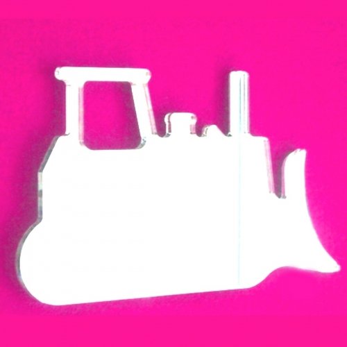 Super Cool Creations Bulldozer Mirror - 60cm x 35cm