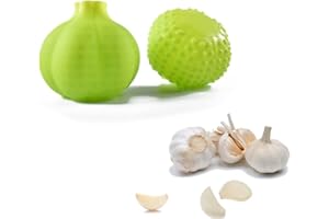 Angzhili 2Pcs Silicone Garlic Peeler,Garlic Skin Remover Keeper,Internal Convex Point Design,Easy Quick to Peel Garlic Cloves